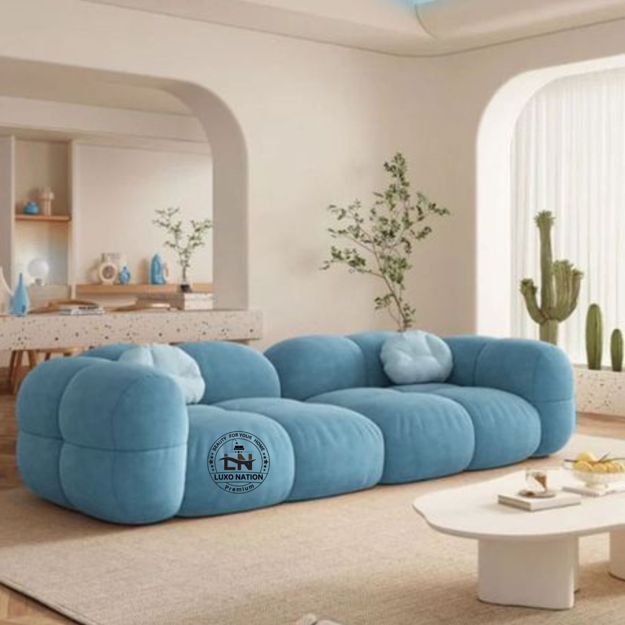 Luxo Nation Elegant Modern Sofa – Luxurious Look , & Premium Quality